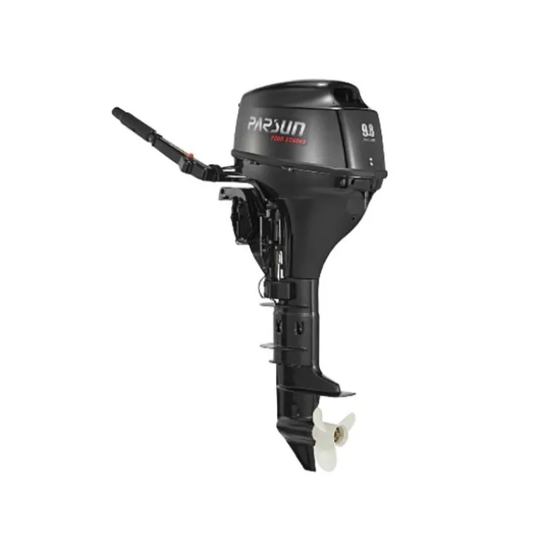 Moteur Thermique Parsun F9.8Bws - 9.8Cv - Arbre Court Barre Franche Démarrage Électrique