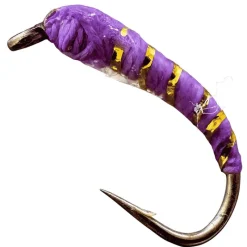 Vesuna Mouche Chiro - Violet Tinsel Or * Spécial Corégone