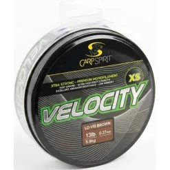 Carp Spirit Nylon Velocity Xs Lo-Vis Clear - 1200M * Fils - Tresses Carpe