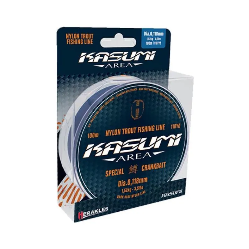 Herakles Nylon Kasumi Dark Blue - 100M * Fils Truite