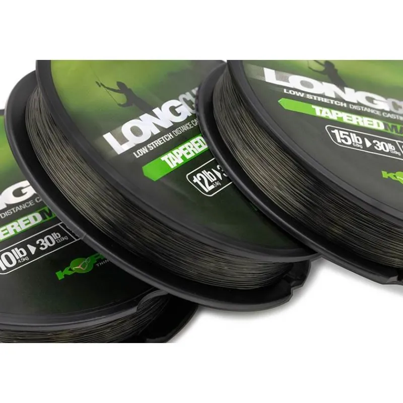 Korda Nylon Longchuck Tapered Mainline Green - 300M * Fils - Tresses Carpe