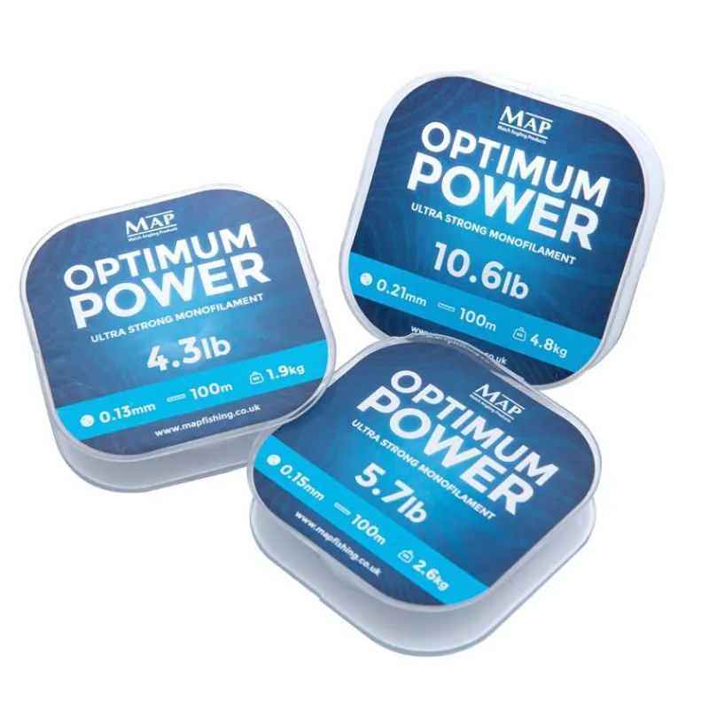 Map Nylon Power Optimum Pole Line - 100M * Fils - Tresses Coup & Anglaise