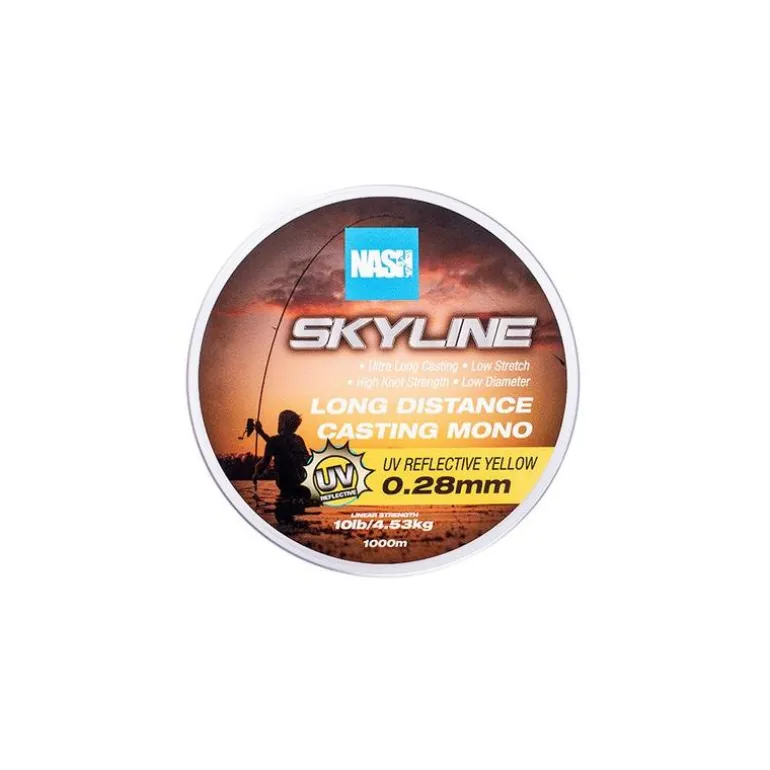 Nylon Nash Highline Mono Uv Yellow - 1000M