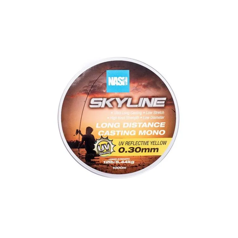 Nylon Nash Highline Mono Uv Yellow - 1000M