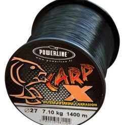 Powerline Nylon Carp X Noir * Fils - Tresses Carpe