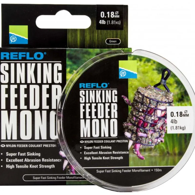 Preston Innovations Nylon Reflo Sinking Feeder Mono * Feeder|Fils - Tresses Coup & Anglaise