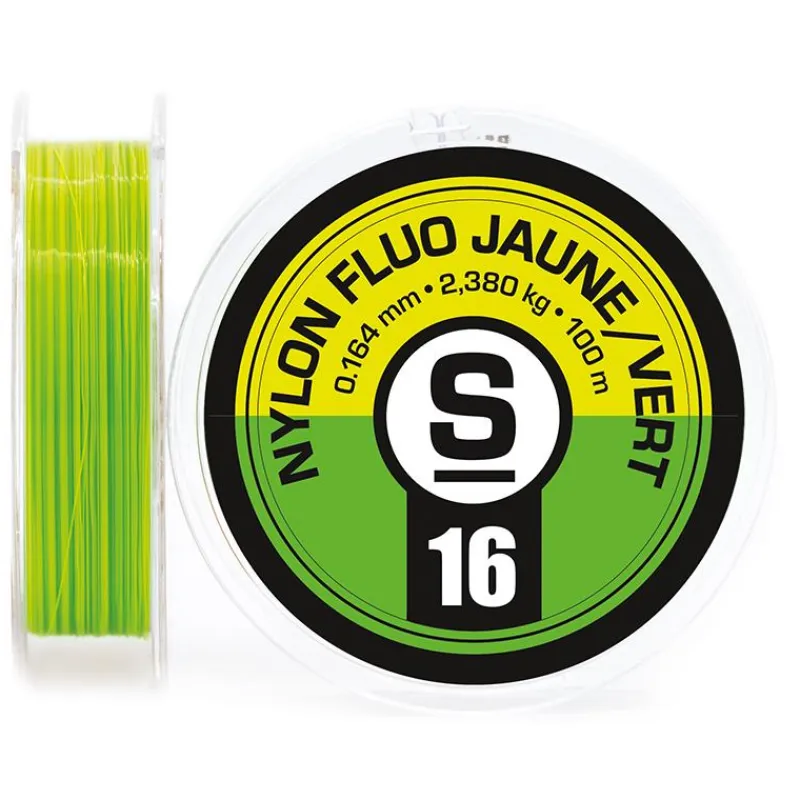 Sempe Nylon Fluo Bicolore Jaune/Vert * Fils Mouche|Fils Truite