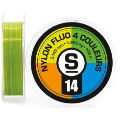 Sempe Nylon Fluo 4 Couleurs - 100M * Fils Mouche|Fils Truite