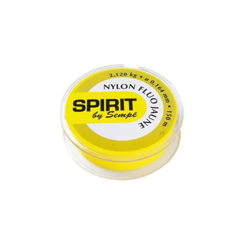 Sempe Nylon Fluo Jaune - 150M * Fils Mouche|Fils Truite