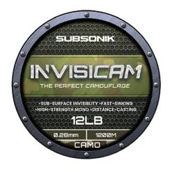 Sonik Nylon Sub Invisicam - 1200M * Fils - Tresses Carpe