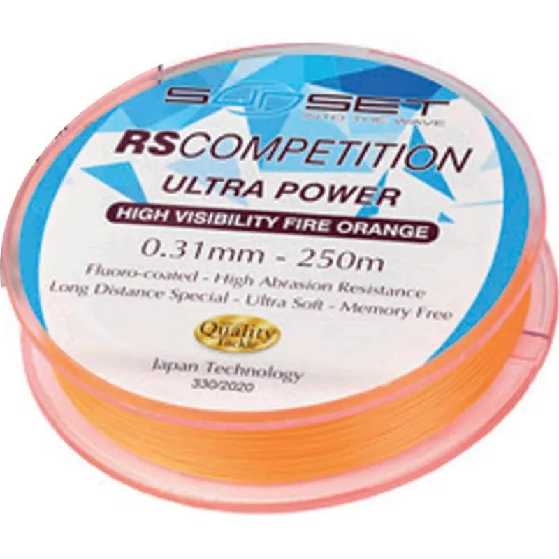Sunset Nylon Rs Competition Ultra Power Hi-Visibility Fire Orange - 1000M * Tresses - Fils - Bdl Mer