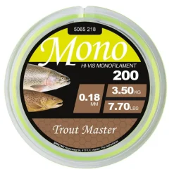 Trout Master Nylon Hi-Vis Mono - Chartreuse - 2M * Fils Truite
