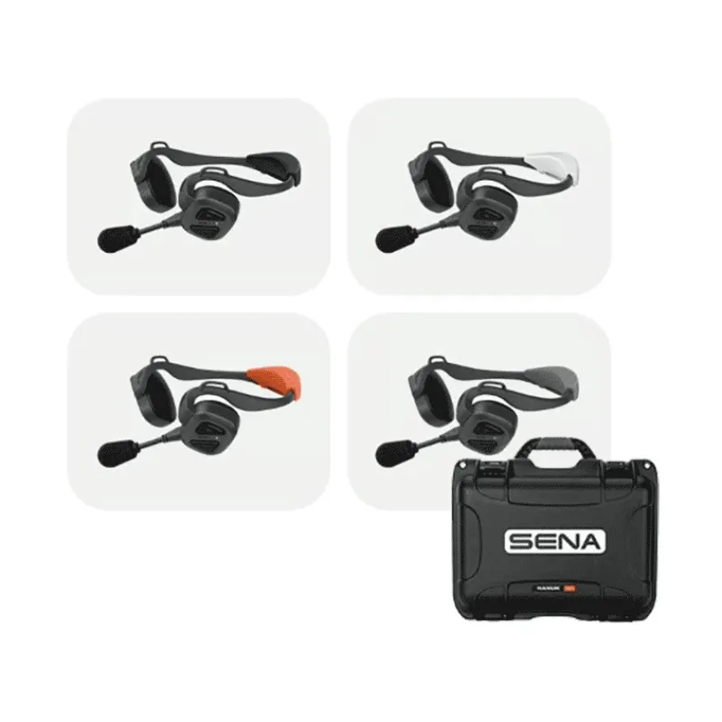 Sena Pack De Quatre Casques Bosun Quad Complets + Valise De Charge * Sécurité & Secours