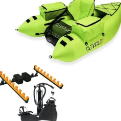 Devaux Pack Float Tube Kayak Tube Cap-V1000 Chartreuse * Float Tube & Accessoires|Float Tubes & Accessoires
