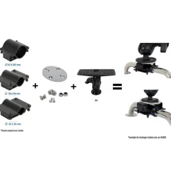 Seanox Pack Support Sondeur + Fixation Balcon * Equipements Bateau & Annexe