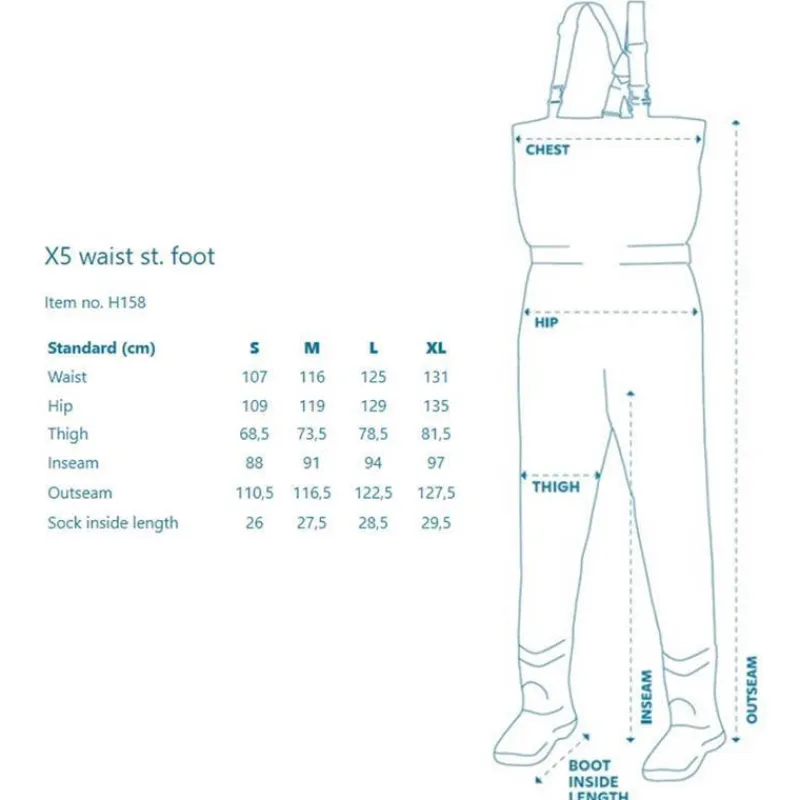 Kinetic Pantalon De Wading X5 Waist Boot Foot * Wading|Wading