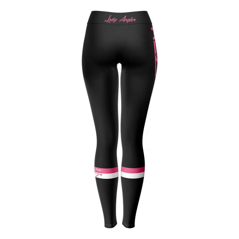 Hot Spot Design Pantalon Femme Leggings Lady Angler Striped - Noir * Pantalons, Salopettes & Shorts