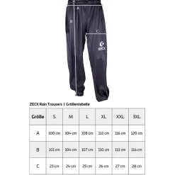 Zeck Pantalon Homme Rain Trousers - Noir * Pantalons, Salopettes & Shorts