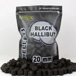 Pro Elite Baits Pellet Percé Drilled Black Hallibut Pellets * Appâts Carpe