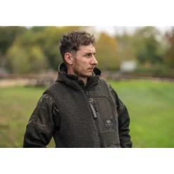 Nash Polaire Sans Manche Homme Zero Tolerance Sherpa Fleece Reversible Body Warmer - Camo * Sweats & Polaires