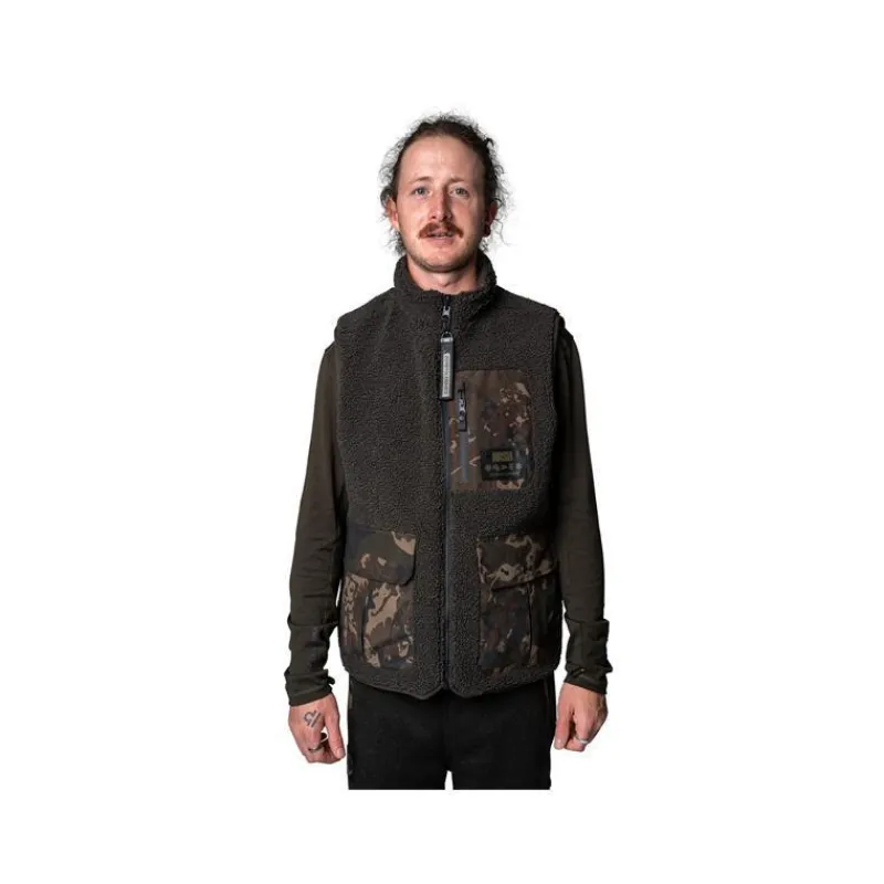 Nash Polaire Sans Manche Homme Zero Tolerance Sherpa Fleece Reversible Body Warmer - Camo * Sweats & Polaires