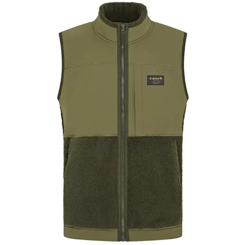 Trakker Polaire Sans Manche Homme Techpro Sherpa Jacket - Vert * Vestes De Pêche