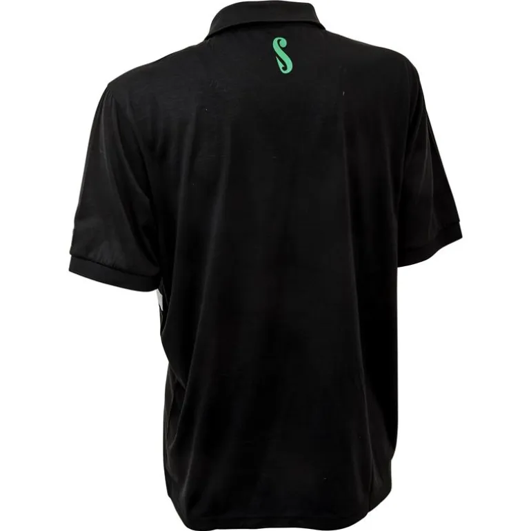 Polo Homme Sensas Stripes - Noir