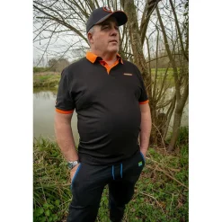 Sonubaits Polo Homme - Noir/Orange * T-Shirts, Polos & Chemises