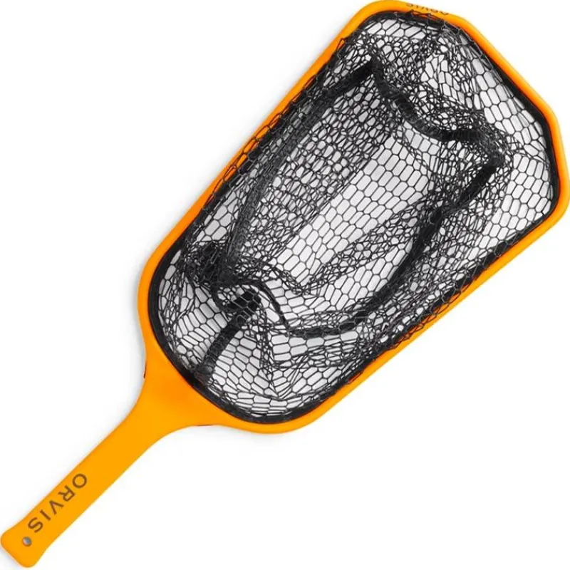 Orvis Épuisette Raquette Wide Mouth Hand Net Find My Net Orange * Epuisettes - Raquettes