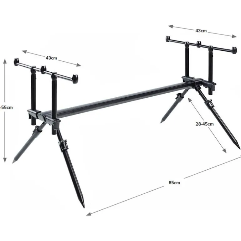 Rod Pod Carp Spirit Cs Alu-Lite Pod + Bb 3 Rod Eco