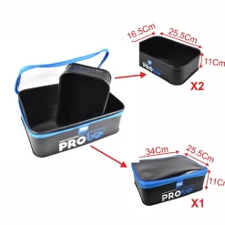 Garbolino Set Sac À Appâts Eva Pro Box Grounbait * Bagagerie Coup