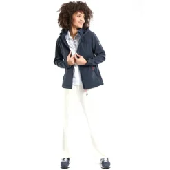 Softshell Femme Bermudes Sillages Contrecollee Polaire - Navy