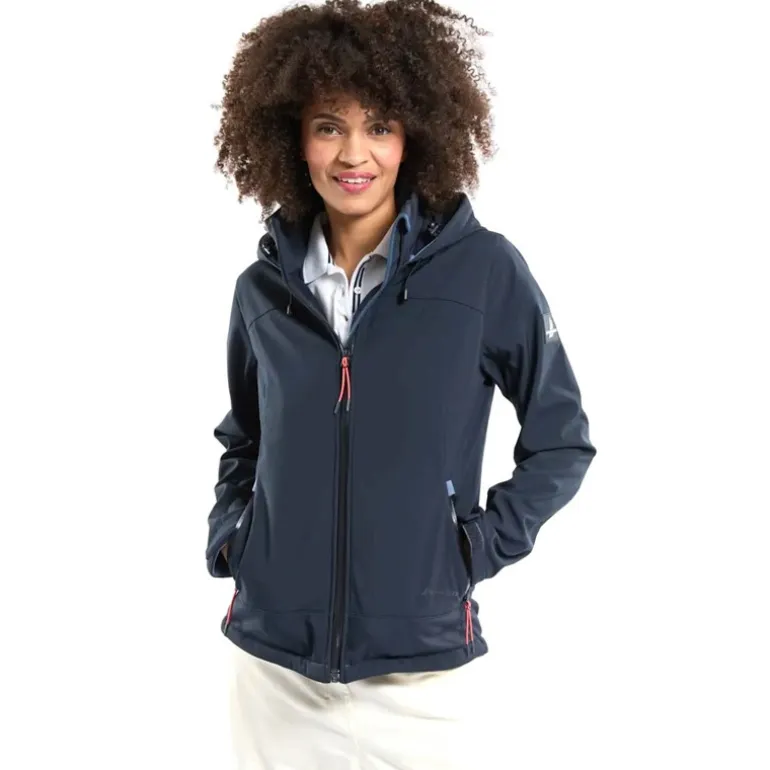 Softshell Femme Bermudes Sillages Contrecollee Polaire - Navy