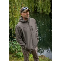 Avid Carp Softshell Homme Thermite Softshell Jacket - Kaki * Vestes De Pêche|Sweats & Polaires