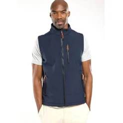 Bermudes Softshell Sans Manche Homme Seasalt - Navy * Sweats & Polaires