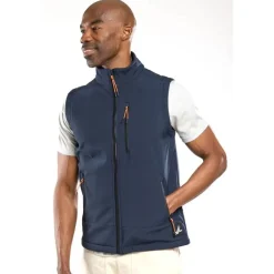 Bermudes Softshell Sans Manche Homme Seasalt - Navy * Sweats & Polaires