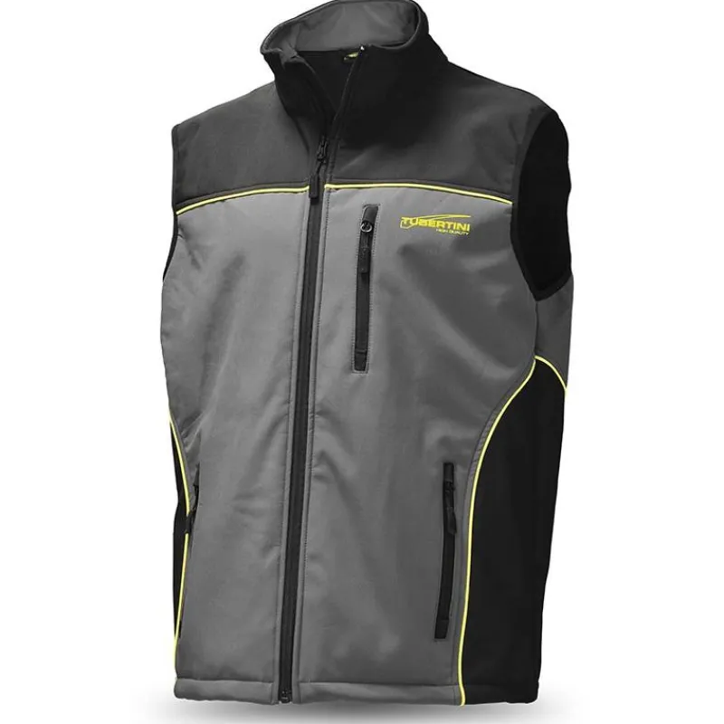 Tubertini Softshell Sans Manche Homme Softshell Vest Tek - Gris * Sweats & Polaires
