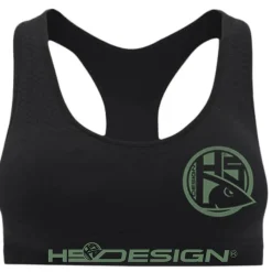 Hot Spot Design Sous Vetement Femme Sport Bra Green Logo - Noir * Sous-Vêtements & Chaussettes