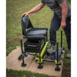 Fox Matrix Station F25 Pro Swivel Seatbox - Lime Edition * Stations - Paniers Sièges
