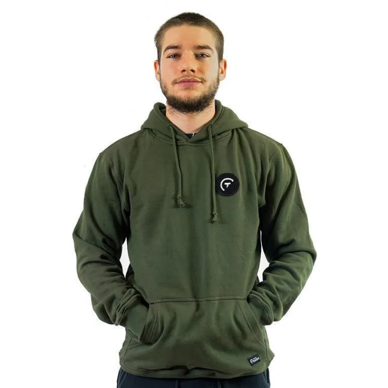 Sur vos traces Sweat À Capuche Pêche Personnalisable - Kaki * Calendriers De L'Avent|Calendriers De L'Avent