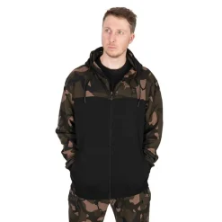 Sweat Homme Fox Lw Black/Camo Split Zip Hoody - Noir/Camo