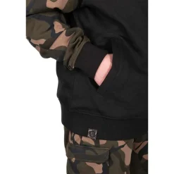 Sweat Homme Fox Lw Black/Camo Split Zip Hoody - Noir/Camo