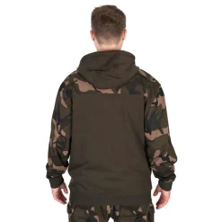Fox Sweat Homme Lw Khaki/Camo Split Zip Hoody - Kaki/Camo * Sweats & Polaires