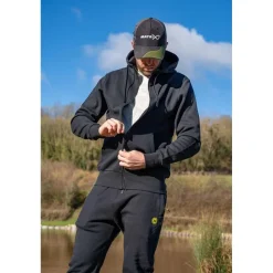 Fox Matrix Sweat Homme Stealth Zipped Hoody - Noir * Sweats & Polaires