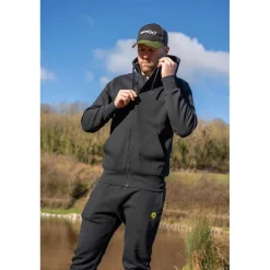 Fox Matrix Sweat Homme Stealth Zipped Hoody - Noir * Sweats & Polaires