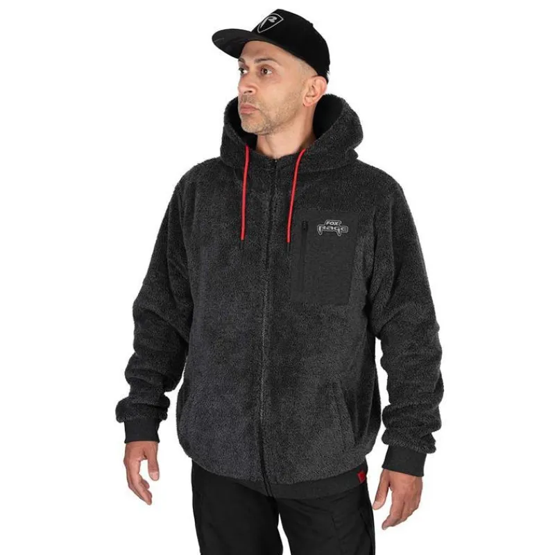 Fox Rage Sweat Homme Reversible Sherpa Hoody - Noir * Sweats & Polaires