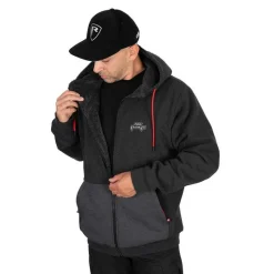 Fox Rage Sweat Homme Reversible Sherpa Hoody - Noir * Sweats & Polaires
