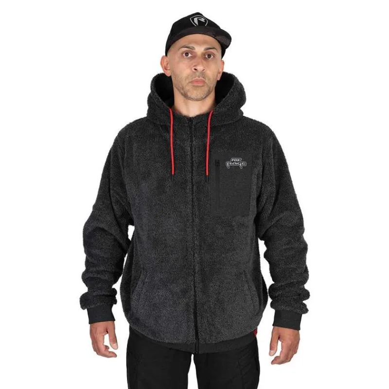 Fox Rage Sweat Homme Reversible Sherpa Hoody - Noir * Sweats & Polaires
