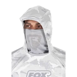 Fox Rage Sweat Homme Uv Hooded Light Camo Top - Gris * Anti-Uv|Sweats & Polaires