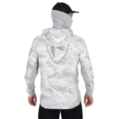 Fox Rage Sweat Homme Uv Hooded Light Camo Top - Gris * Anti-Uv|Sweats & Polaires
